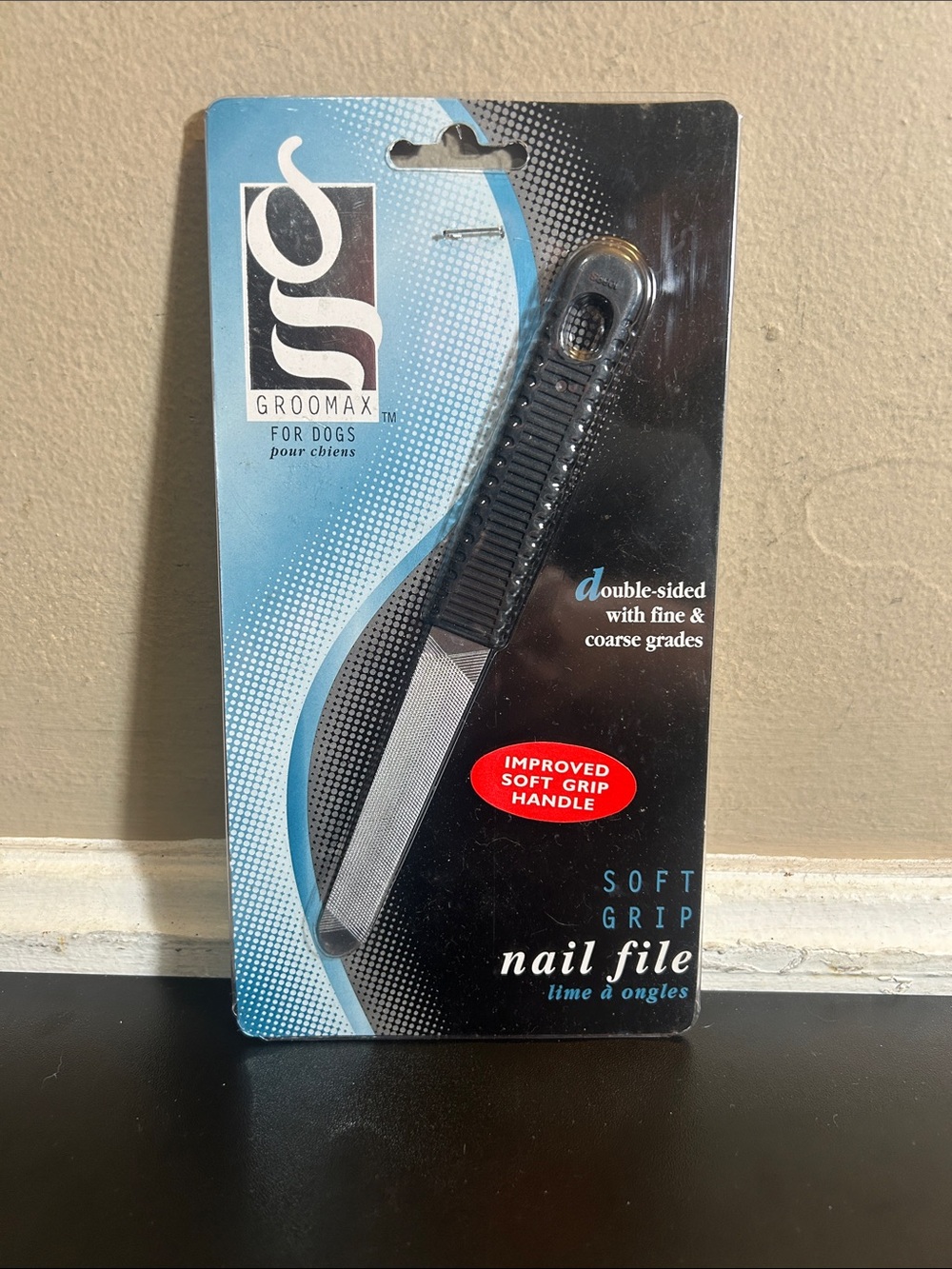 Groomax Soft Grip Nail File for Dogs - Black